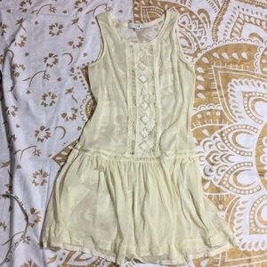 Forever 21 XXI Bohemia Cream Sheer Dress